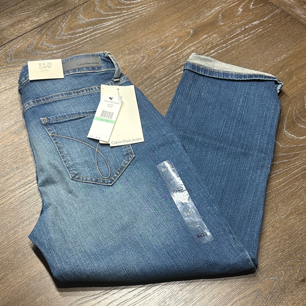 Calvin Klein Women's Blue Ankle Jeans